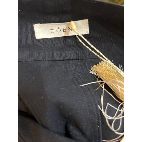 Doen Heron Women’s Pleated Double Belt Short size 6 NWT High Waist Retro Look - Picture 3 of 7